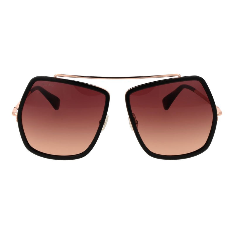 Max Mara Brown Women Sunglasses - Élégance Géométrique