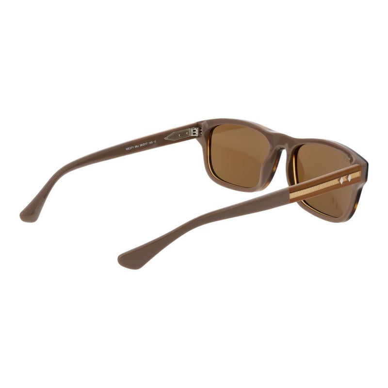 Lunettes de soleil pour homme, monture marron.