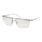 Guess Silver Unisex Sunglass - Stylish Browline Design