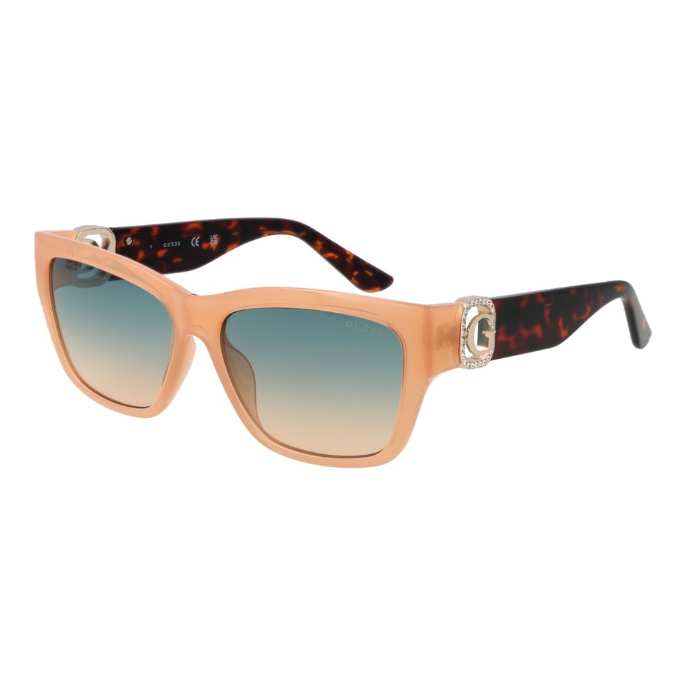 Guess Beige Women Sunglasses - Chic Rectangle Design