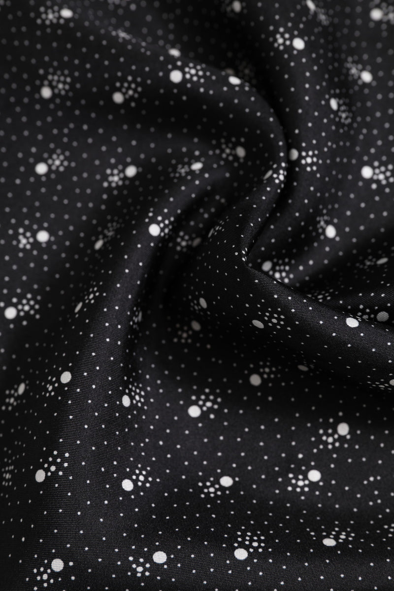 Dolce & Gabbana Black White Printed Square Men Foulard Scarf