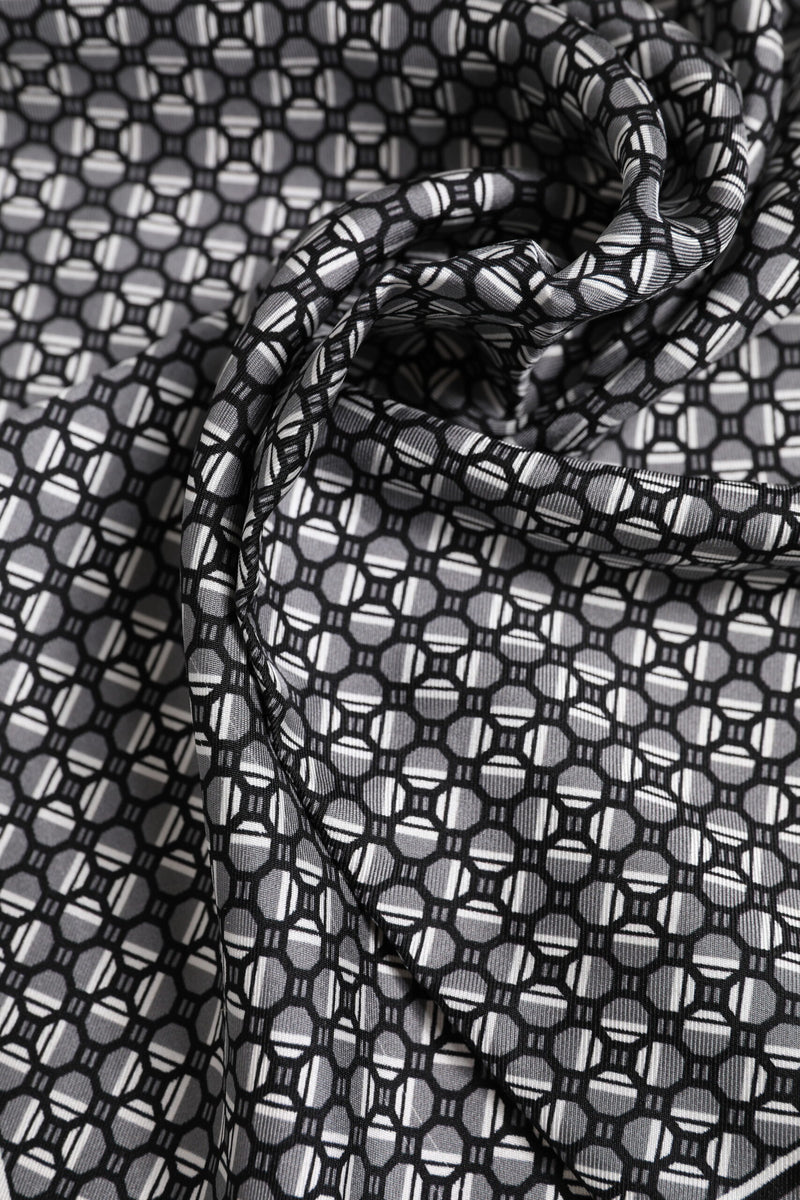 Foulard carré à motifs noir et blanc Dolce &amp; Gabbana