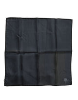 Foulard carré en soie bleu DG Crown pour homme Dolce &amp; Gabbana