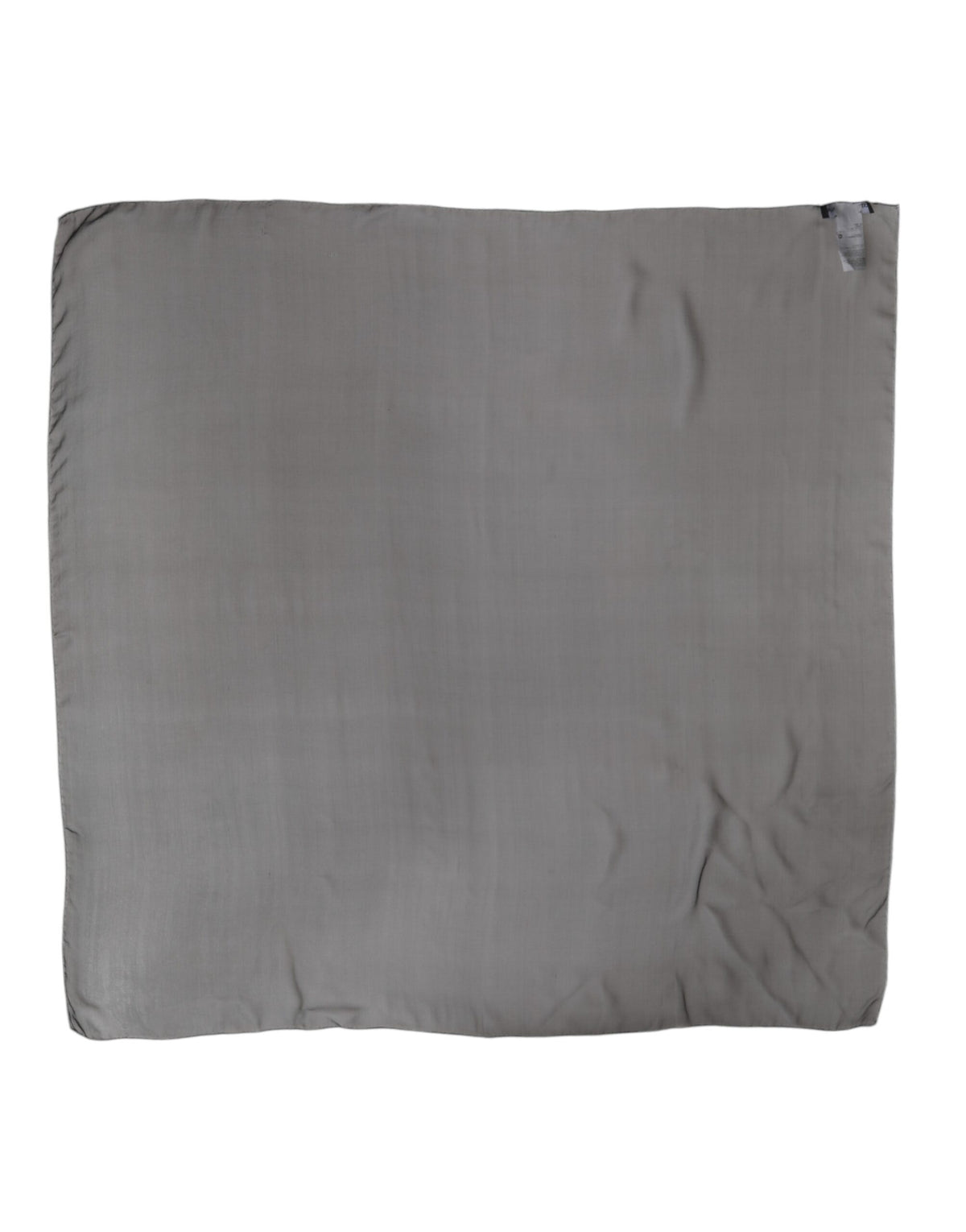 Foulard carré en soie grise et noire Dolce & Gabbana pour femmes