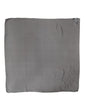 Dolce & Gabbana Gray Black Silk Square Women Foulard Scarf