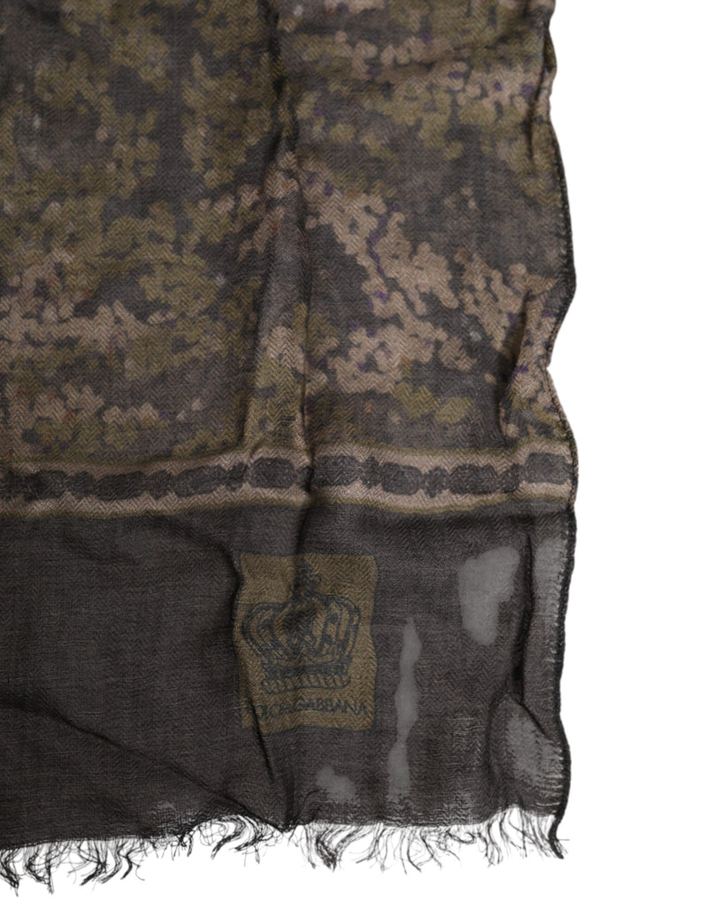 Dolce &amp; Gabbana Camouflage Nekwarmer Wrap Foulard Sjaal