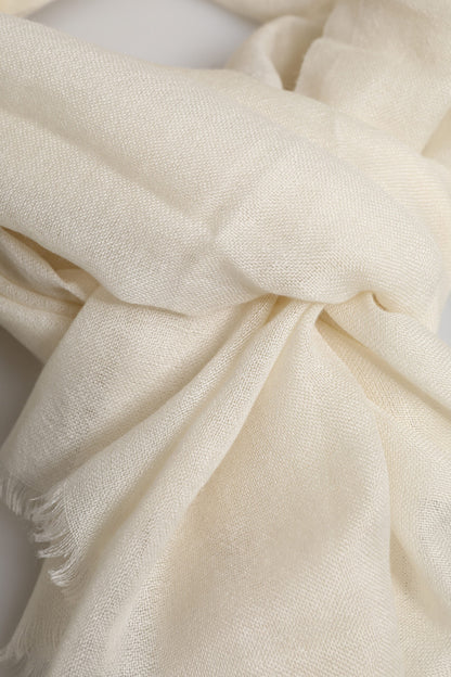 Écharpe châle cache-cou en cachemire blanc Dolce & Gabbana