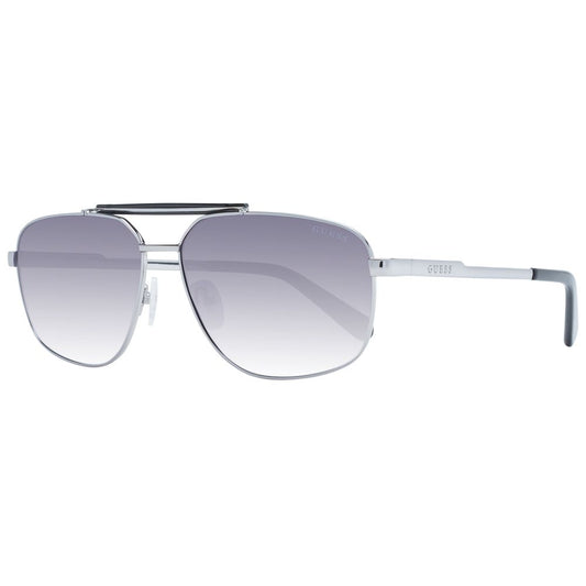 Lunettes de soleil Guess pour homme, argentées