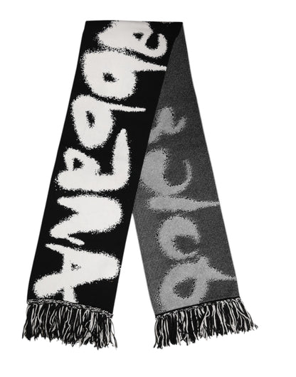Foulard châle Dolce & Gabbana à logo noir pour homme