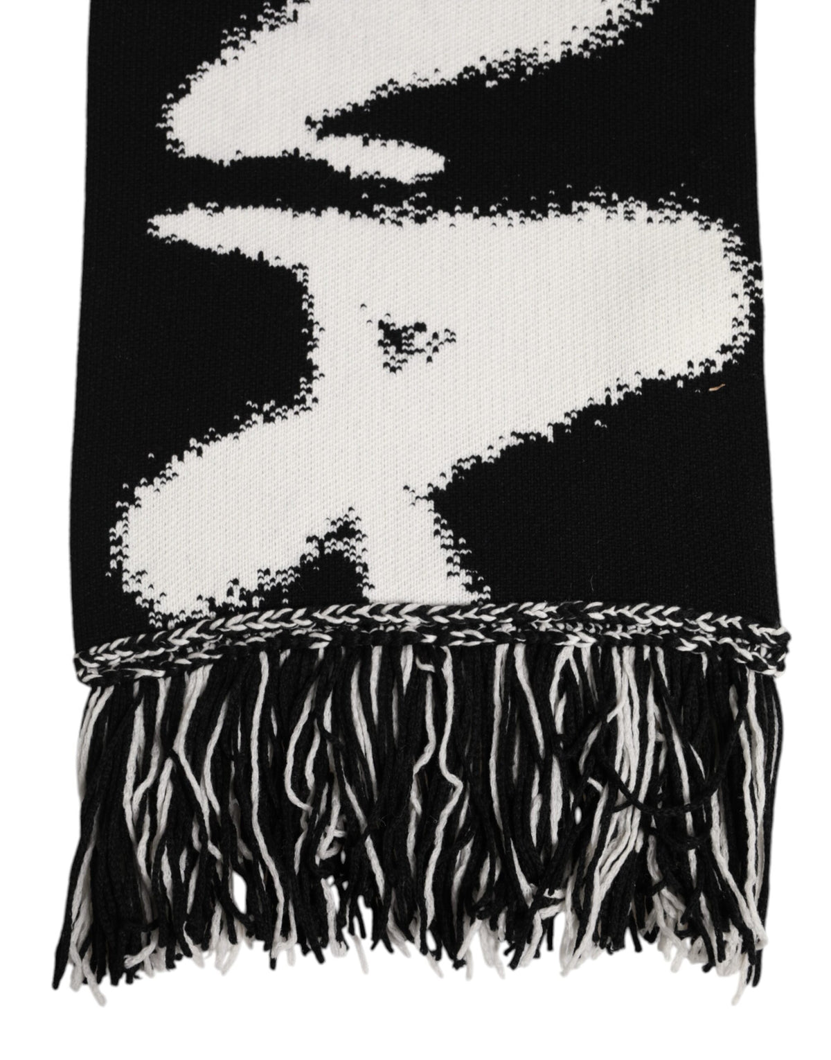 Foulard châle Dolce &amp; Gabbana à logo noir pour homme