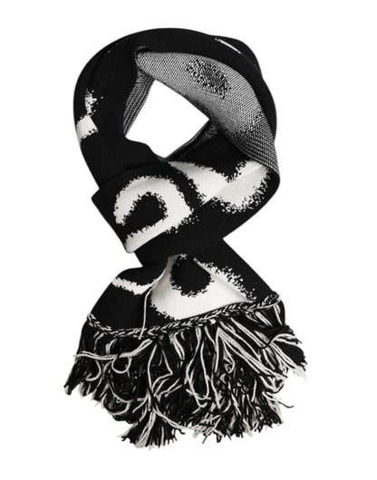 Foulard châle Dolce & Gabbana à logo noir pour homme