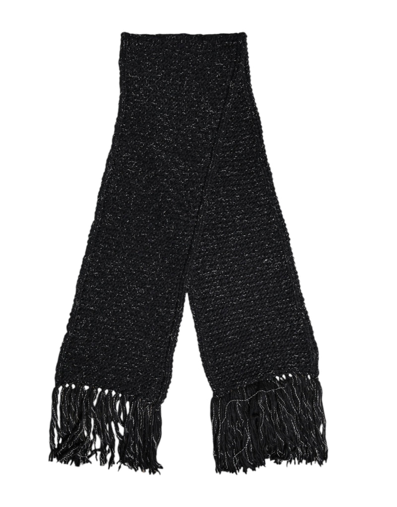 Dolce &amp; Gabbana Zwarte Kasjmier Nekwarmer Wikkel Sjaal
