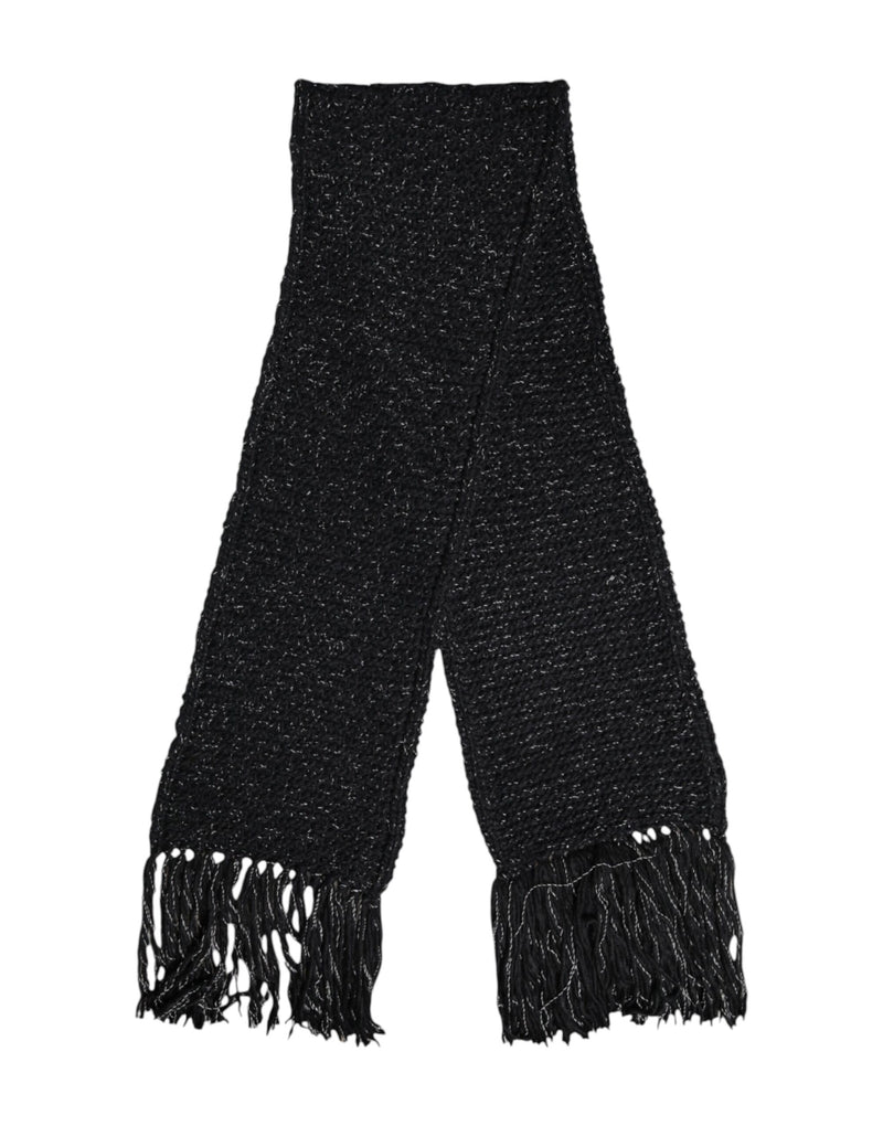 Dolce &amp; Gabbana Zwarte Kasjmier Nekwarmer Wikkel Sjaal