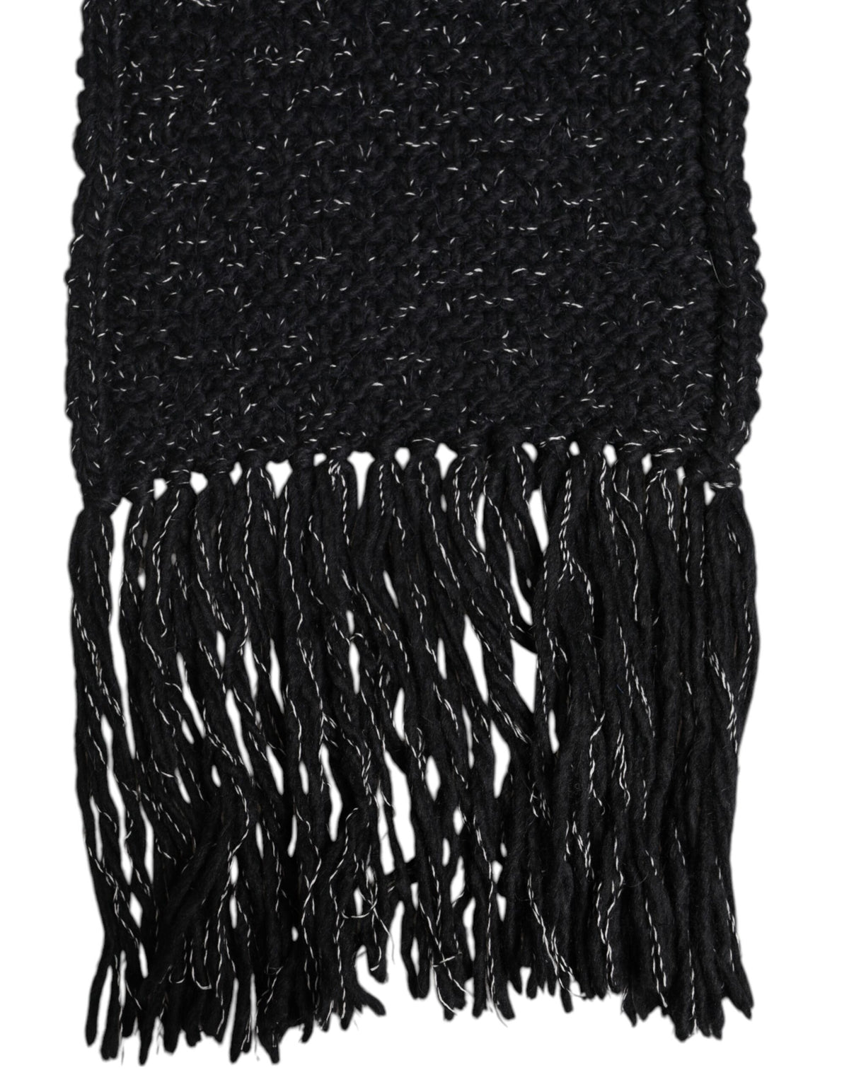 Écharpe châle cache-cou en cachemire noir Dolce &amp; Gabbana