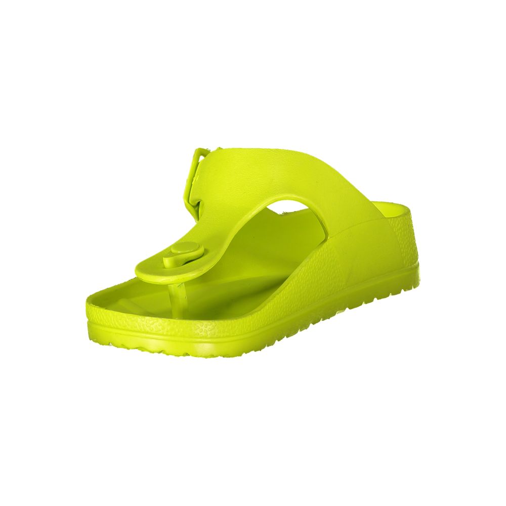 Norway 1963 Sandales Jaunes en Plastique pour Femmes - Élégantes et Confortables