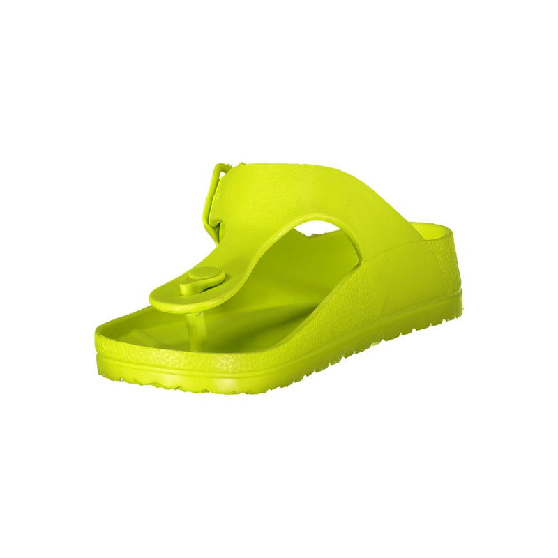 Norway 1963 Yellow Plastic Women Sandal - Stylish Summer Flip Flops