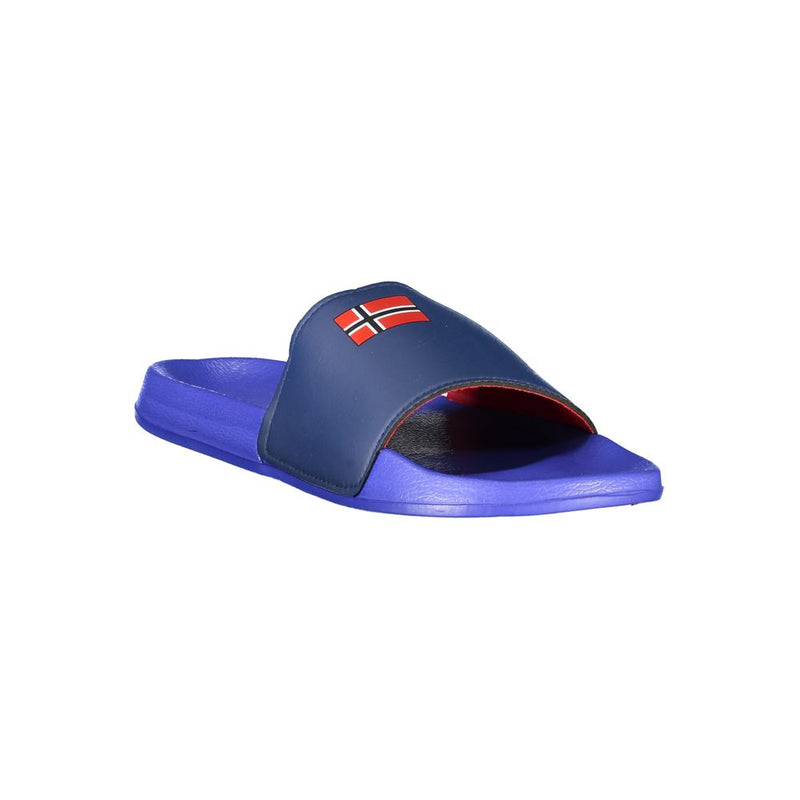 Norway 1963 Sandales Bleues en Plastique pour Hommes - Style Été Confortable