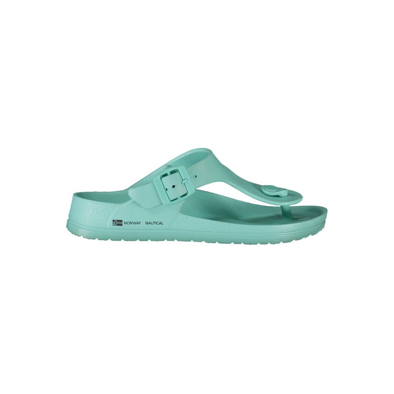Norway 1963 Blue Plastic Women Sandal - Comfortable Summer Footwear