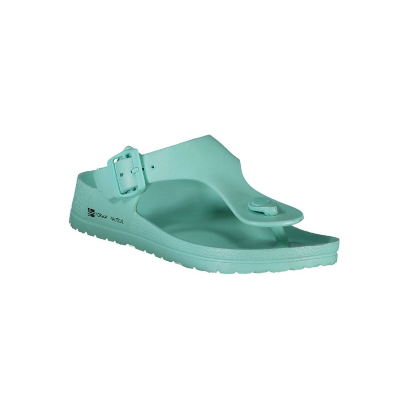 Norway 1963 Blue Plastic Women Sandal - Comfortable Summer Footwear