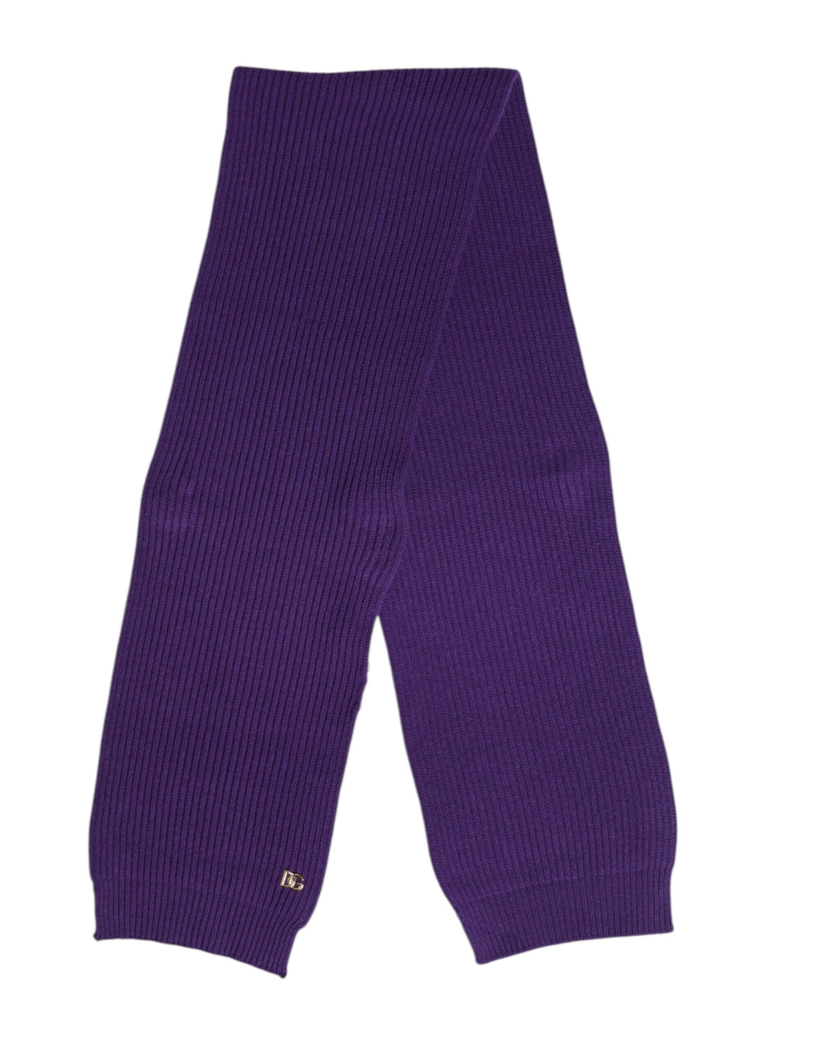 Foulard châle cache-cou violet Dolce &amp; Gabbana avec logo DG
