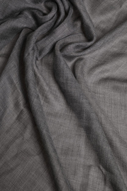 Foulard châle cache-cou imprimé logo gris Dolce & Gabbana