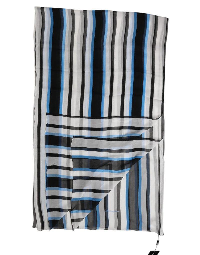 Foulard cache-cou à rayures multicolores Dolce &amp; Gabbana