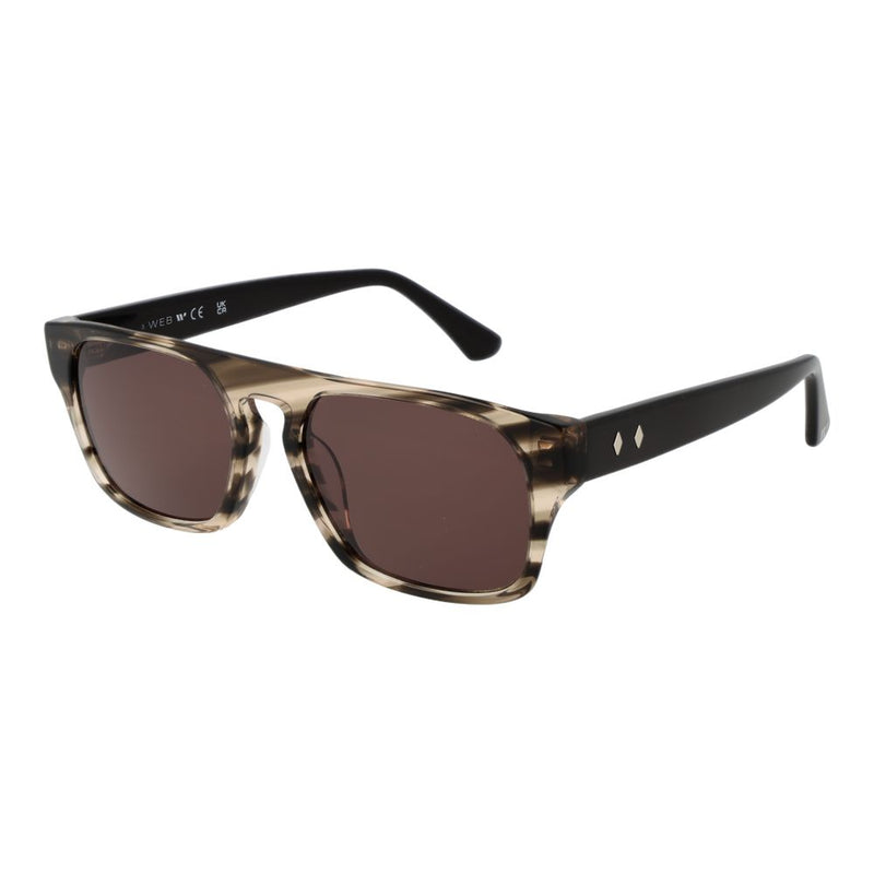 Web Gray Unisex Sunglasses - Stylish Eyewear with UV Protection