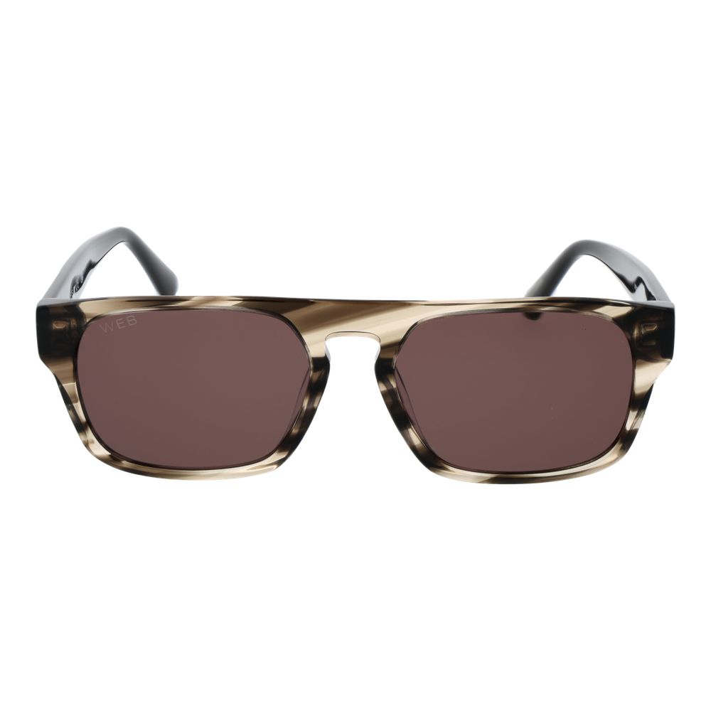 Web Gray Unisex Sunglasses - Stylish Eyewear with UV Protection