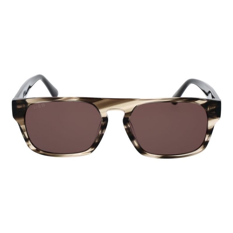 Web Gray Unisex Sunglasses - Stylish Eyewear with UV Protection