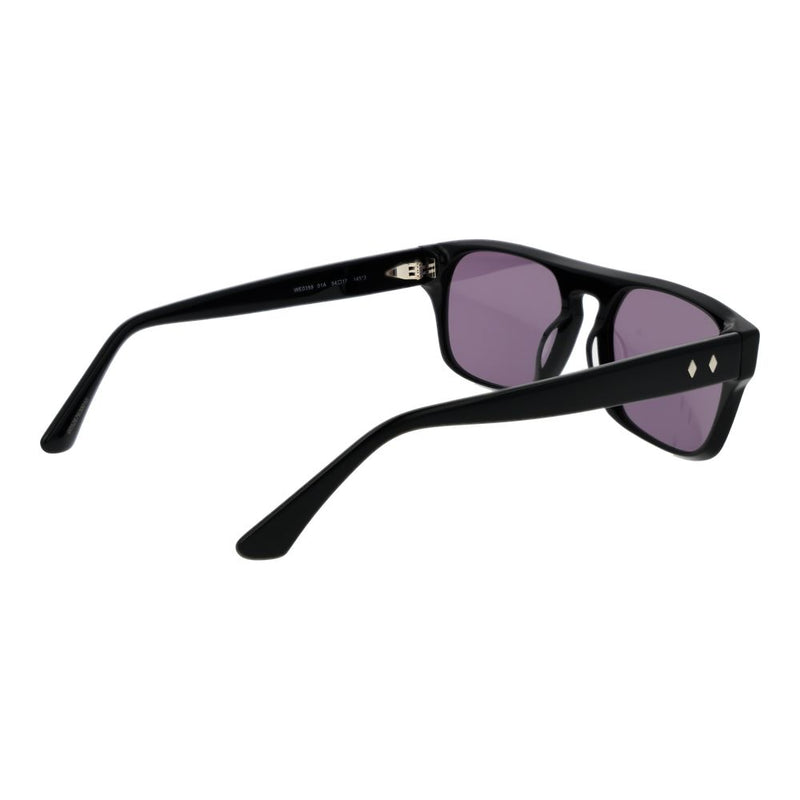 Web Black Unisex Sunglasses - Stylish Rectangle Frame