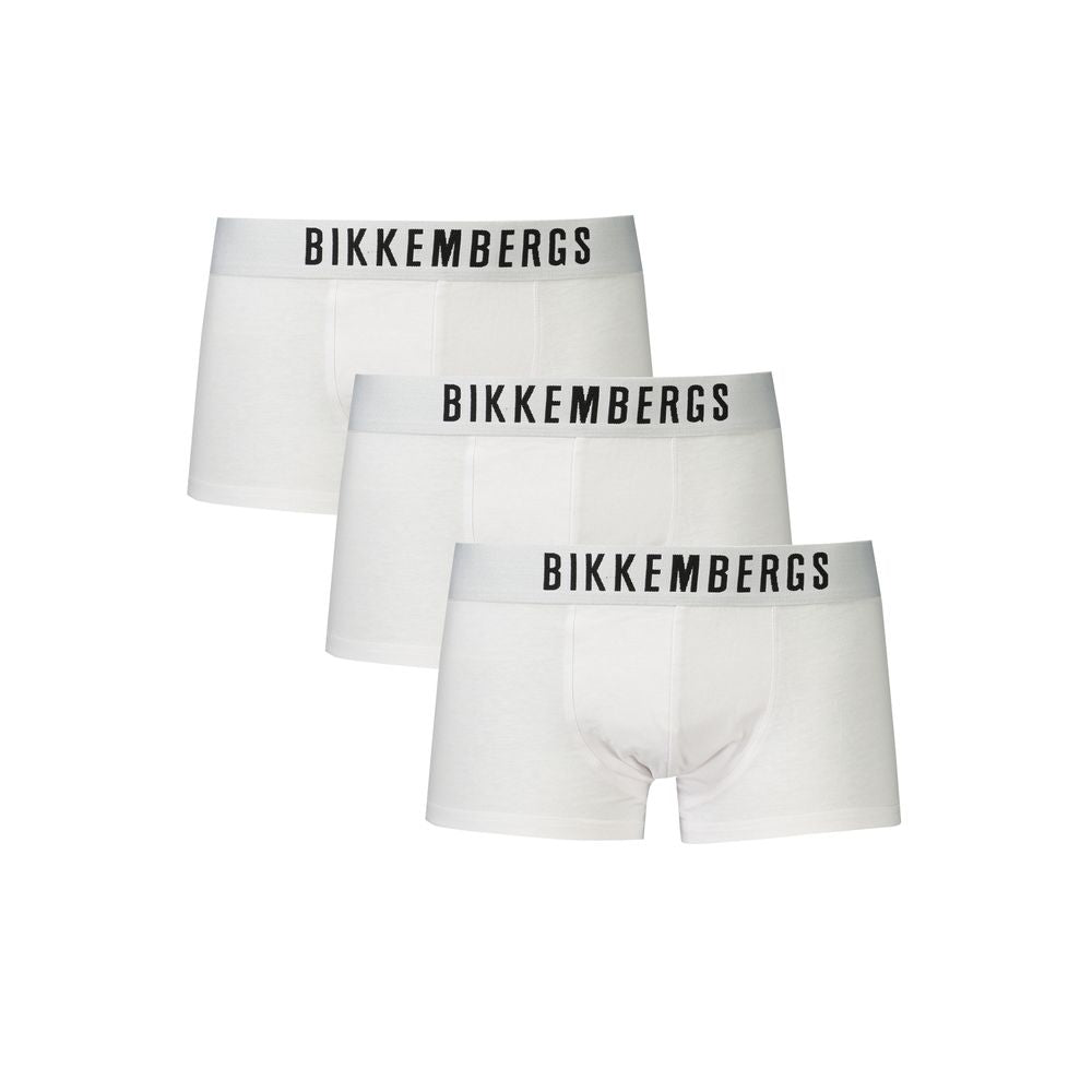 Bikkembergs Boxer Parigamba Tri-Pack en Coton Blanc