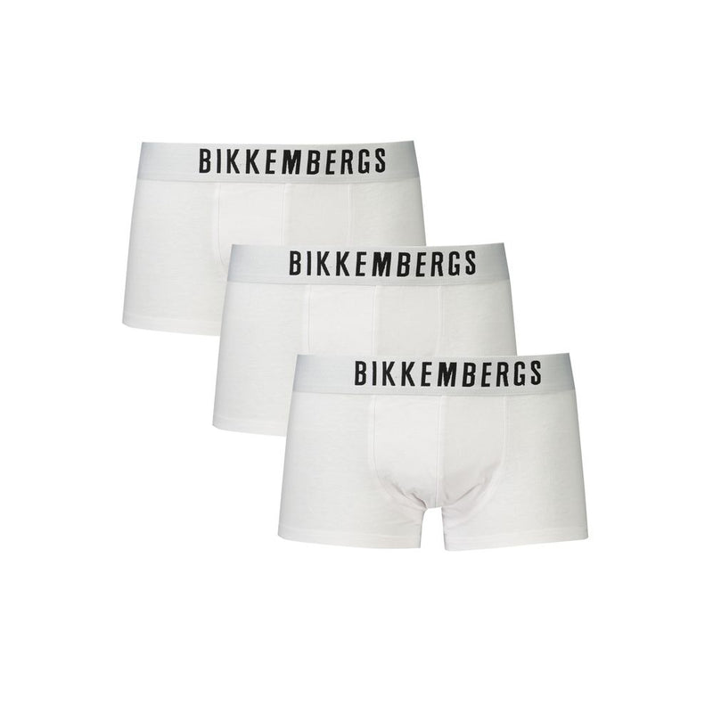Bikkembergs Boxer Parigamba Tri-Pack en Coton Blanc