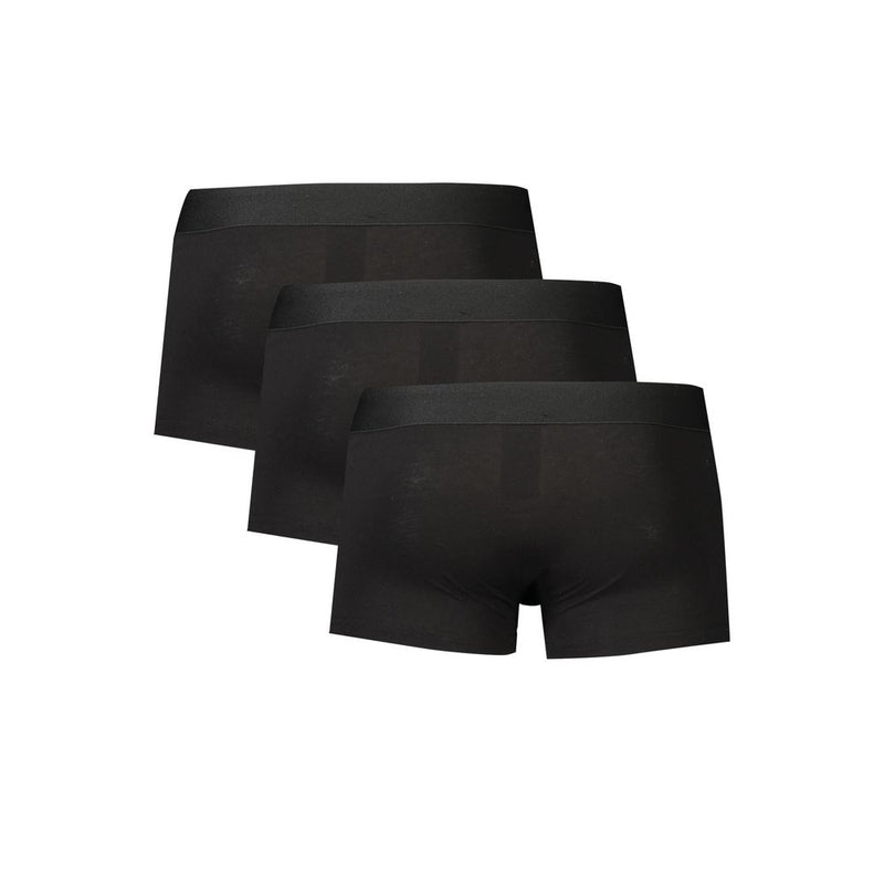 Bikkembergs Black Cotton Boxer Underwear - Tri-Pack