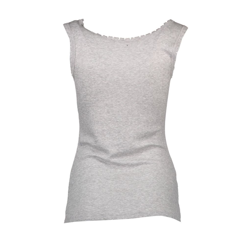Silvian Heach Top Femme Viscose Grise - Chic et Polyvalent