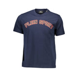 T-shirt en coton bleu Plein Sport