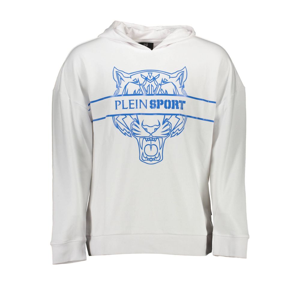 Pull en coton blanc pour homme Plein Sport
