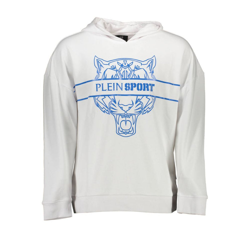 Plein Sport witte katoenen herensweater