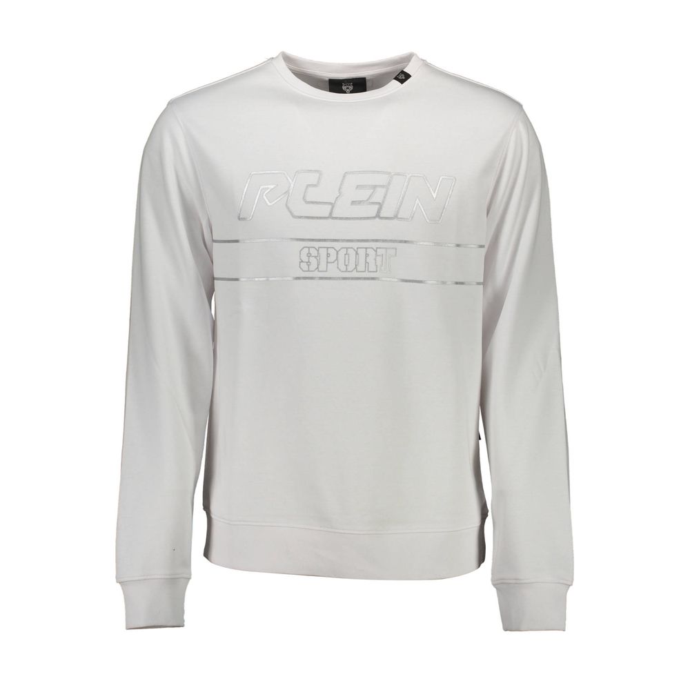 Pull en coton blanc pour homme Plein Sport