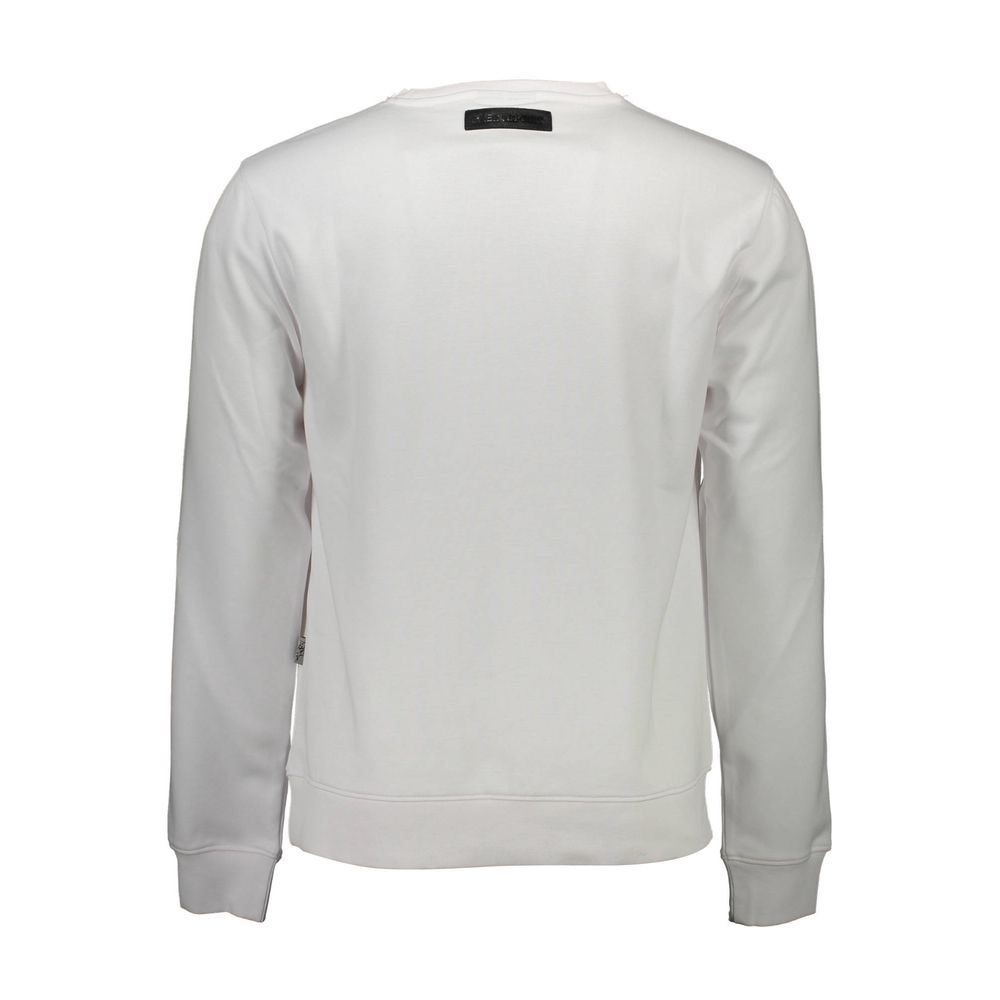 Pull en coton blanc pour homme Plein Sport