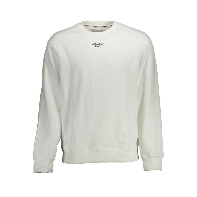 Calvin Klein witte katoenen herensweater