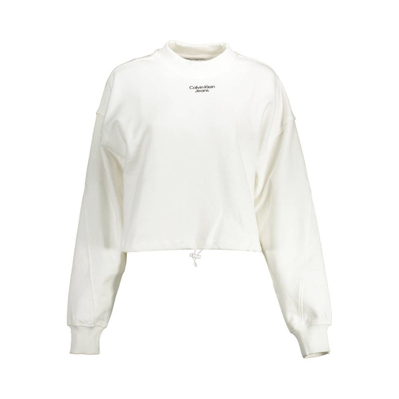 Calvin Klein White Cotton Women Sweater - Chic & Comfortable
