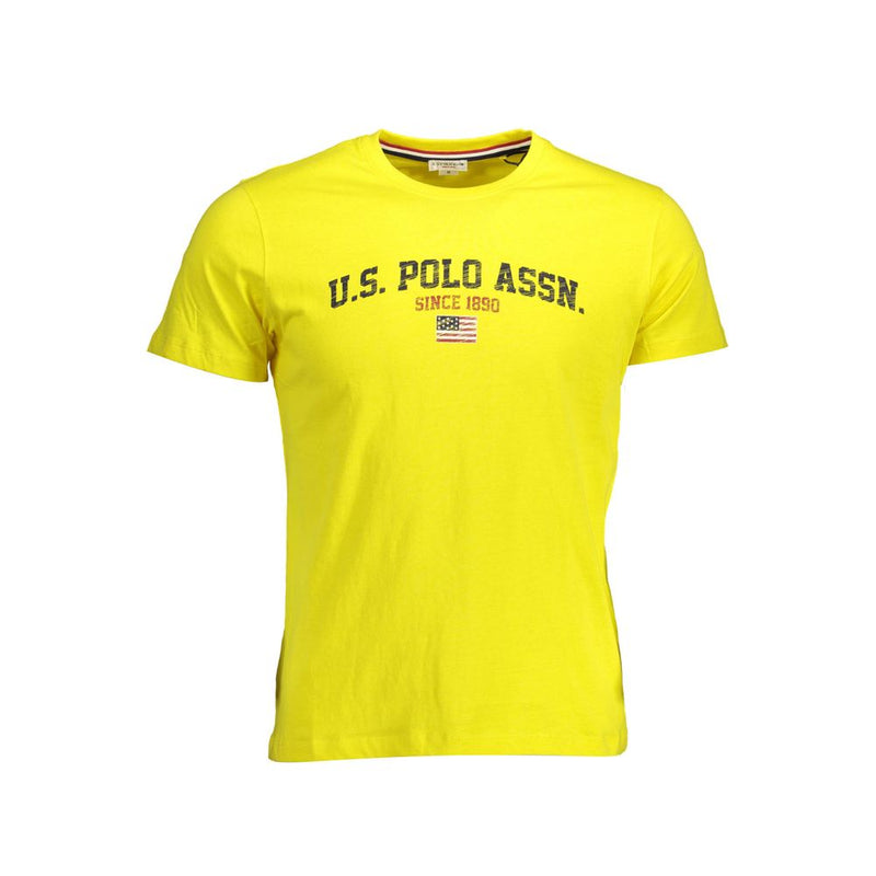 US POLO ASSN. Geel katoenen T-shirt