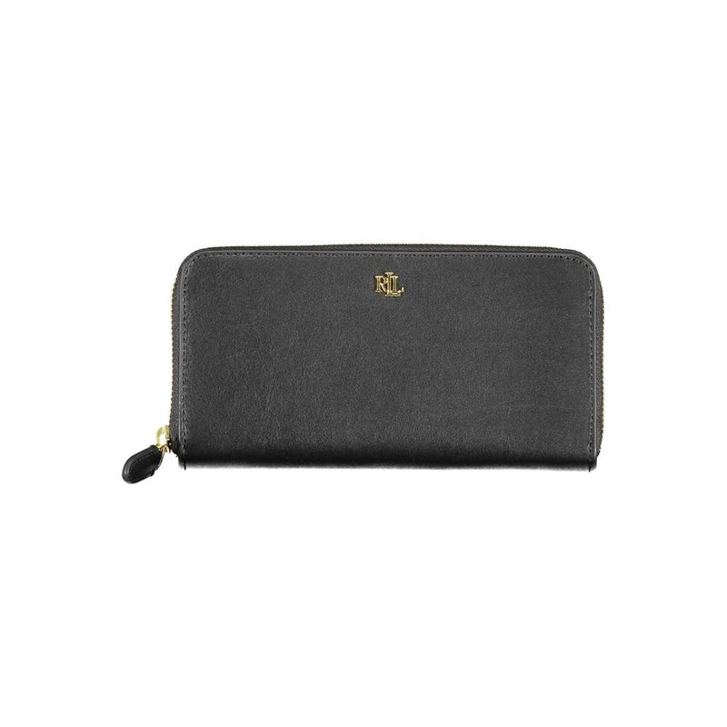 Ralph Lauren Black Leather Wallet - Élégance et Fonctionnalité