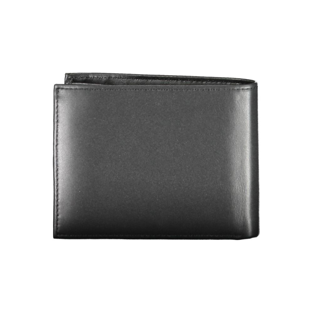 Portefeuille en cuir noir Calvin Klein