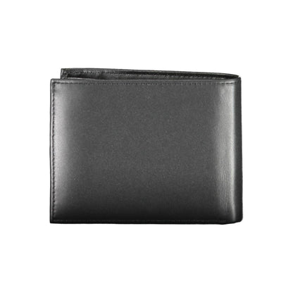 Portefeuille en cuir noir Calvin Klein