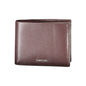 Portefeuille en cuir marron Calvin Klein