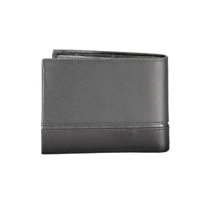 Portefeuille en cuir noir Calvin Klein