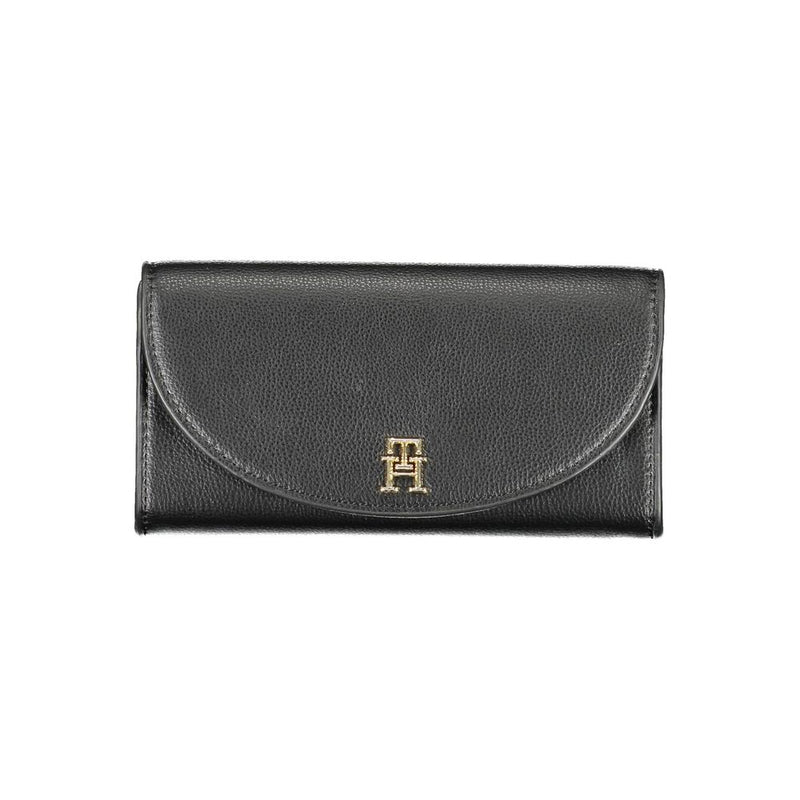 Portefeuille en Polyéthylène Noir Tommy Hilfiger - Élégant et Pratique