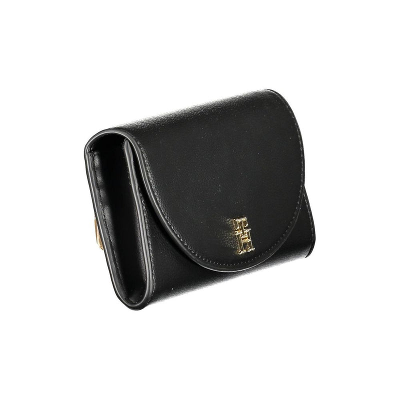 Portefeuille en Polyéthylène Noir Tommy Hilfiger - Élégant et Pratique