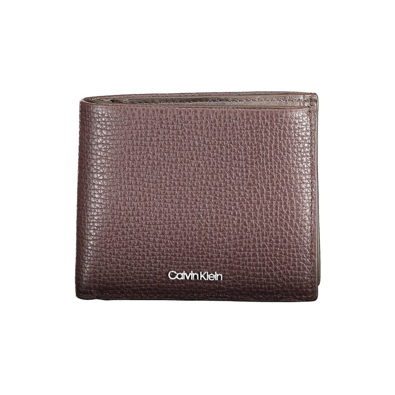 Calvin Klein Bruine Leren Portemonnee